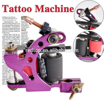 Arma de cobre handmade bonita da máquina do tatuagem no roxo para o uso da senhora